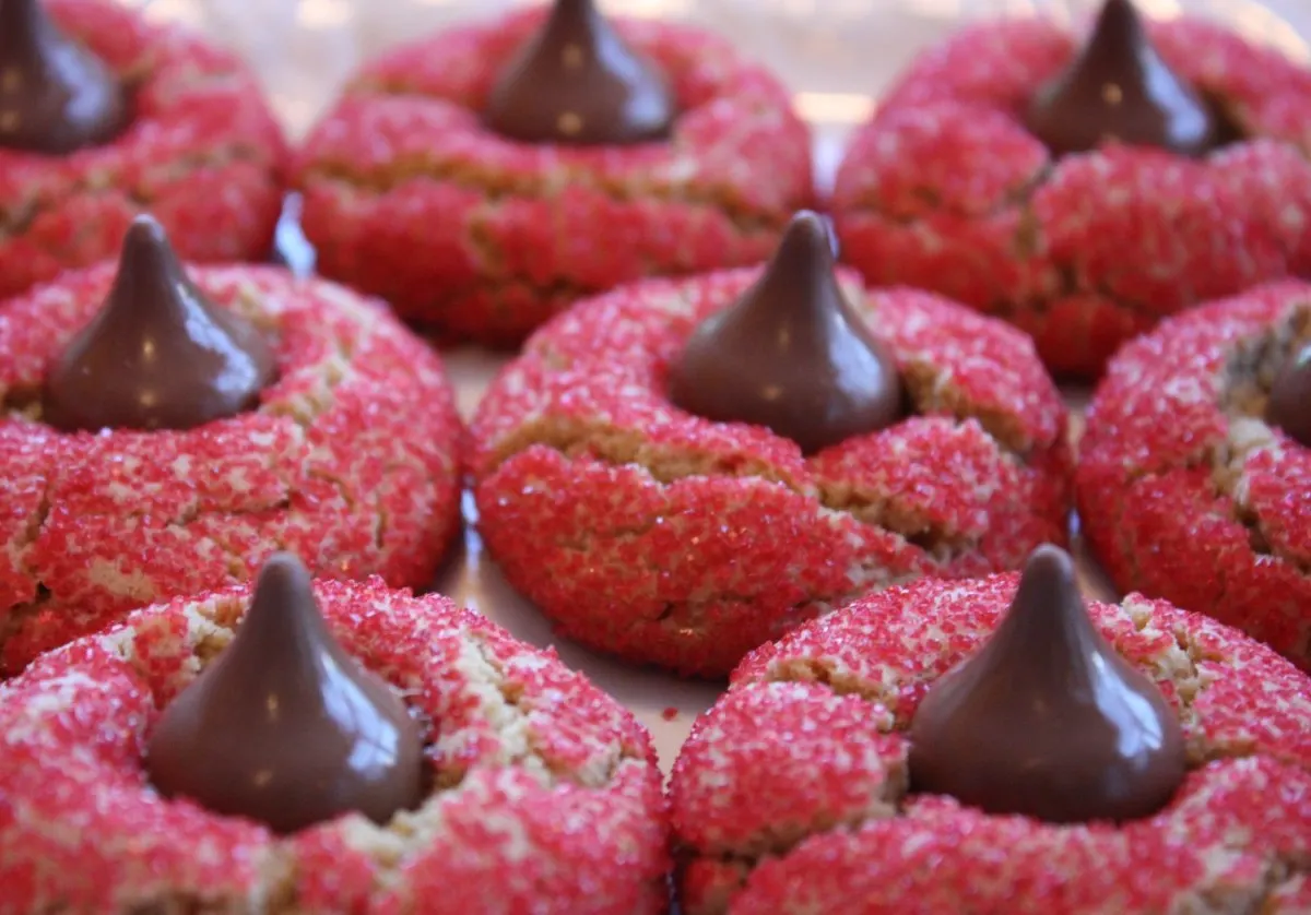 Pink Kiss Cookies