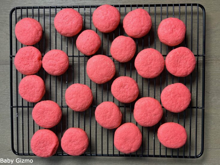 Copycat Crumbl Pink Velvet Cookies Recipe | Baby Gizmo