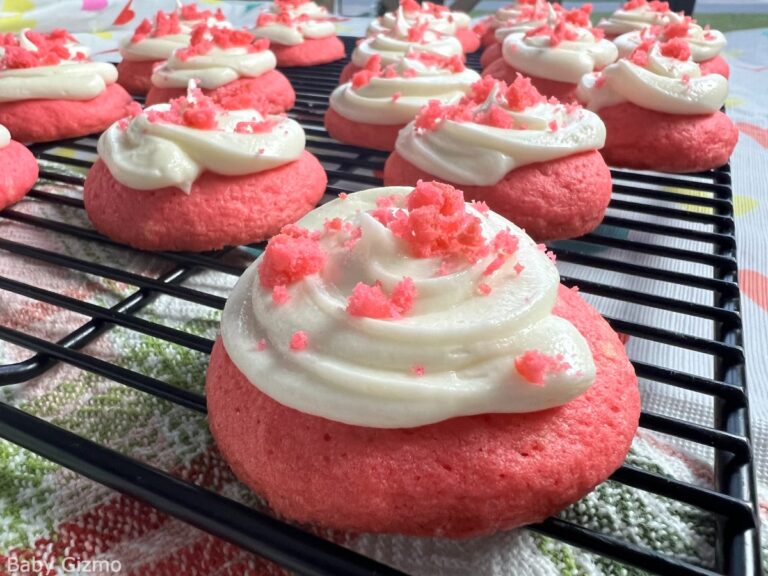 Copycat Crumbl Pink Velvet Cookies Recipe Baby Gizmo