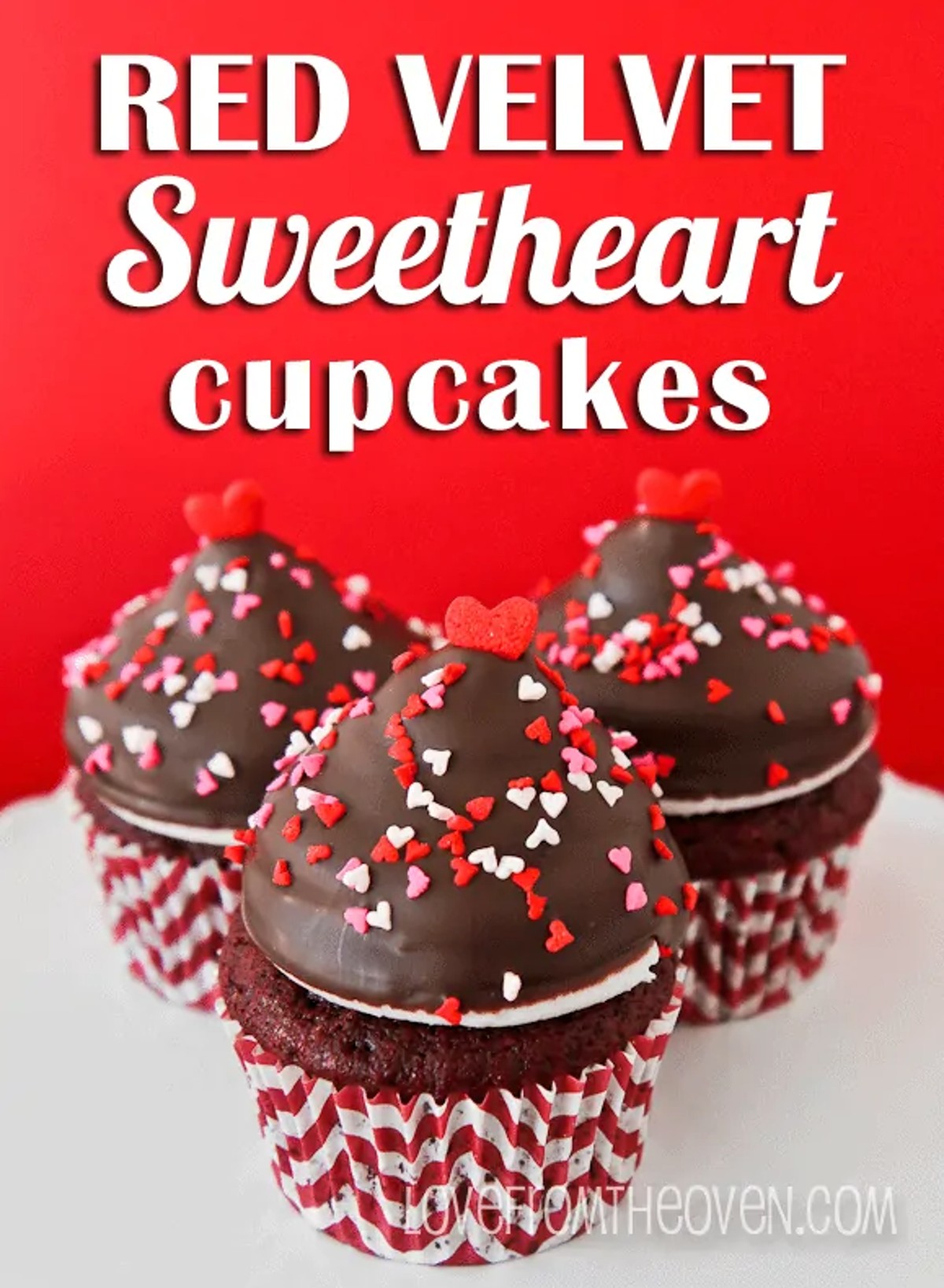 Red Velvet Sweetheart Cupcakes
