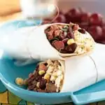 Southwestern Steak, Corn, and Black Bean Wraps