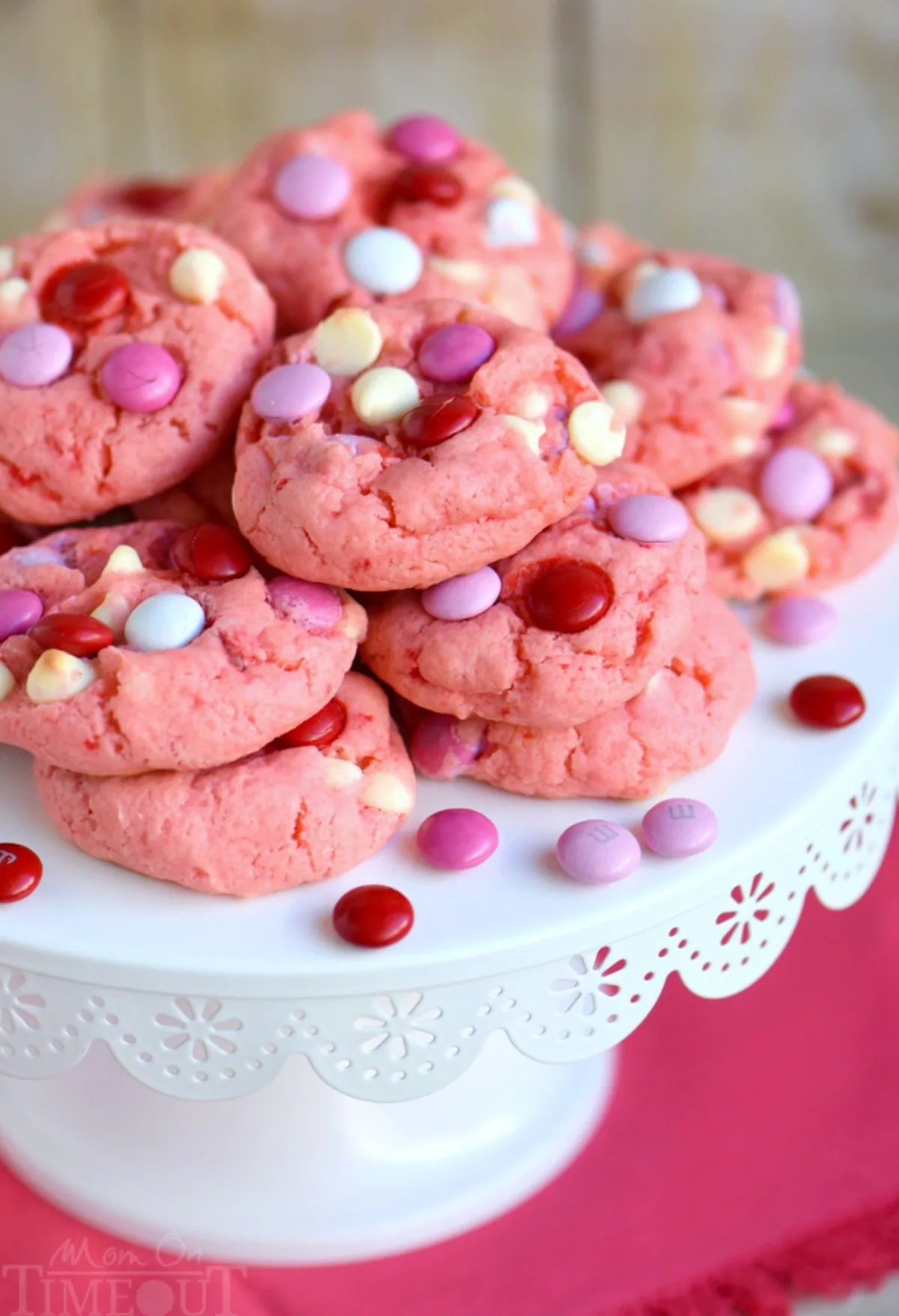 Strawberry Cake Mix Cookies