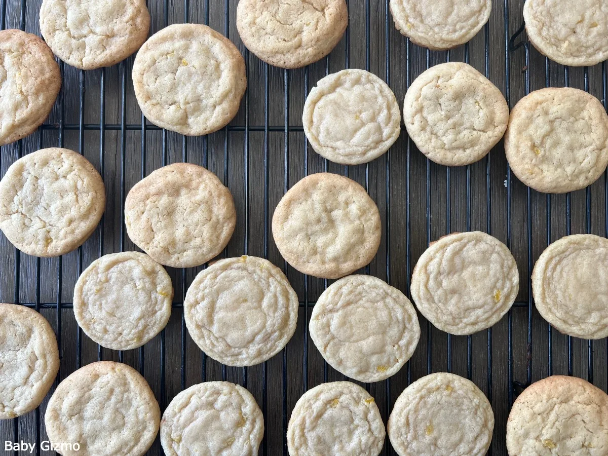 Lemon Cookies on Cooling Rack