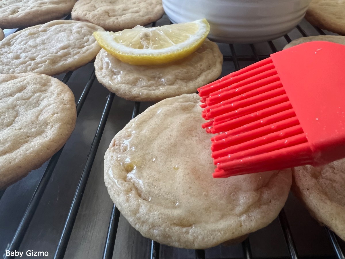 Lemon Cookies on Cooling Rack