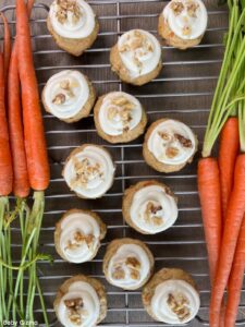 Carrot Cake Cookies on Cooling Rack