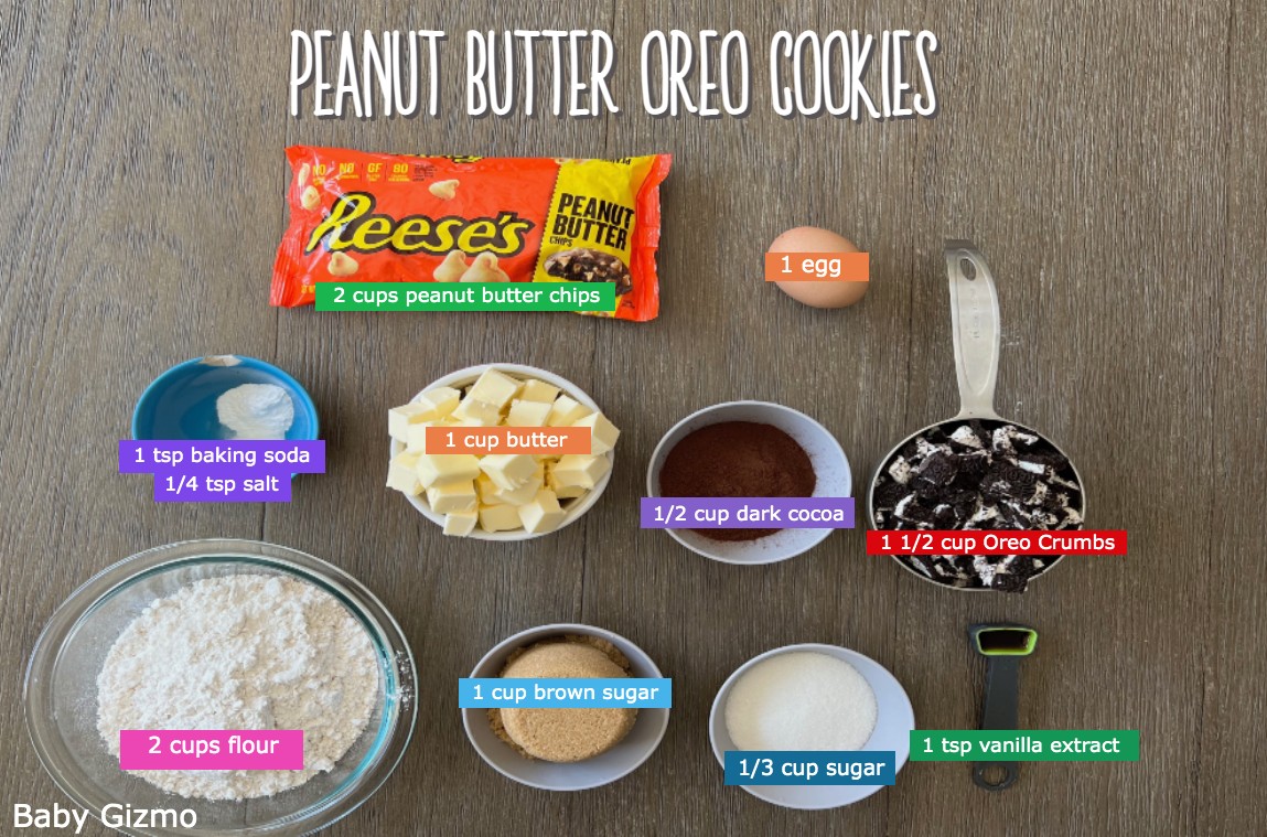 Peanut Butter Oreo Cookie Ingredients