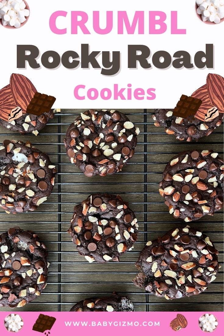 Crumbl Rocky Road Cookies