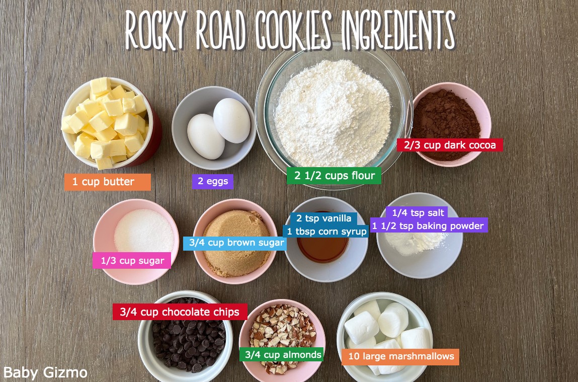 Rocky Rocky cookie Ingredients