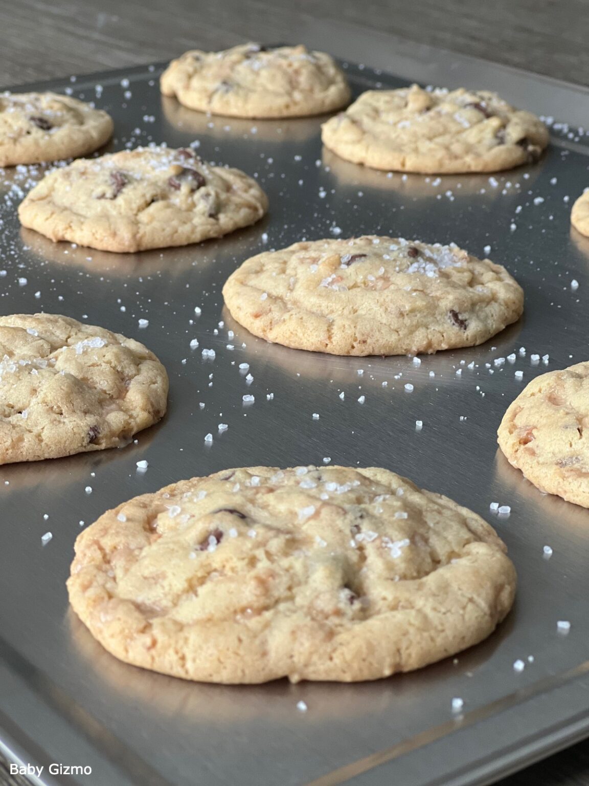 Crumbl Sea Salt Toffee Cookies Copycat Recipe Baby Gizmo