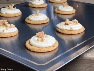 Frosted Graham Cracker COokies on Tray