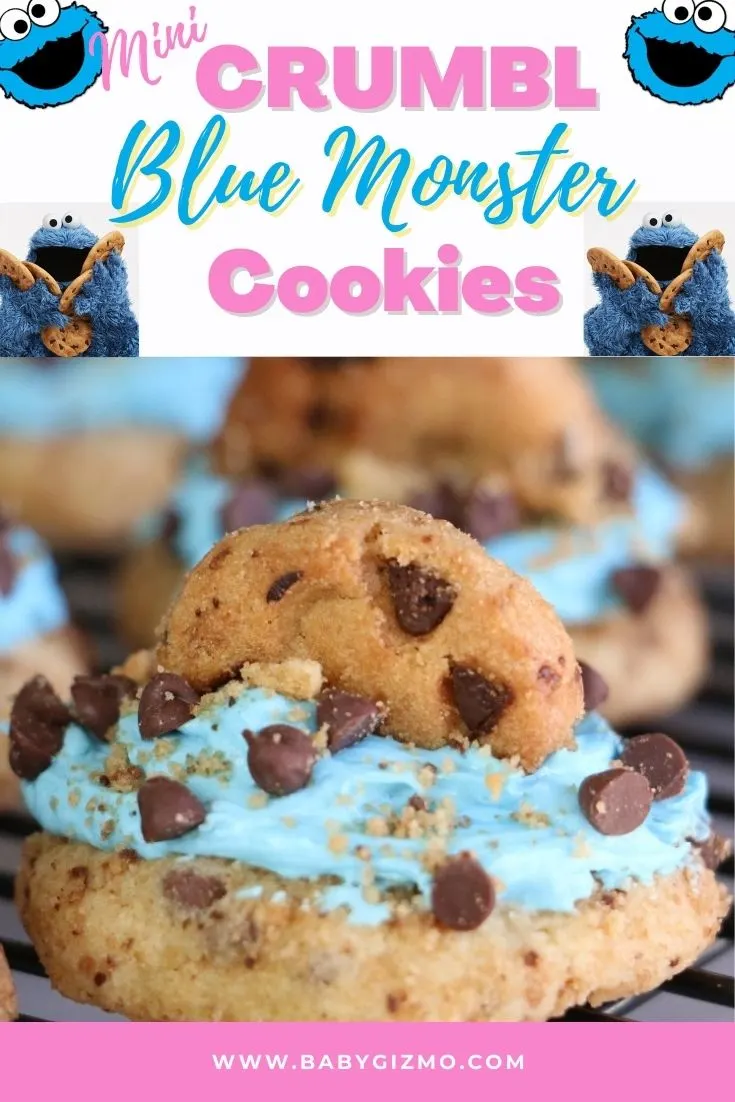 Crumbl Blue Monster Cookies