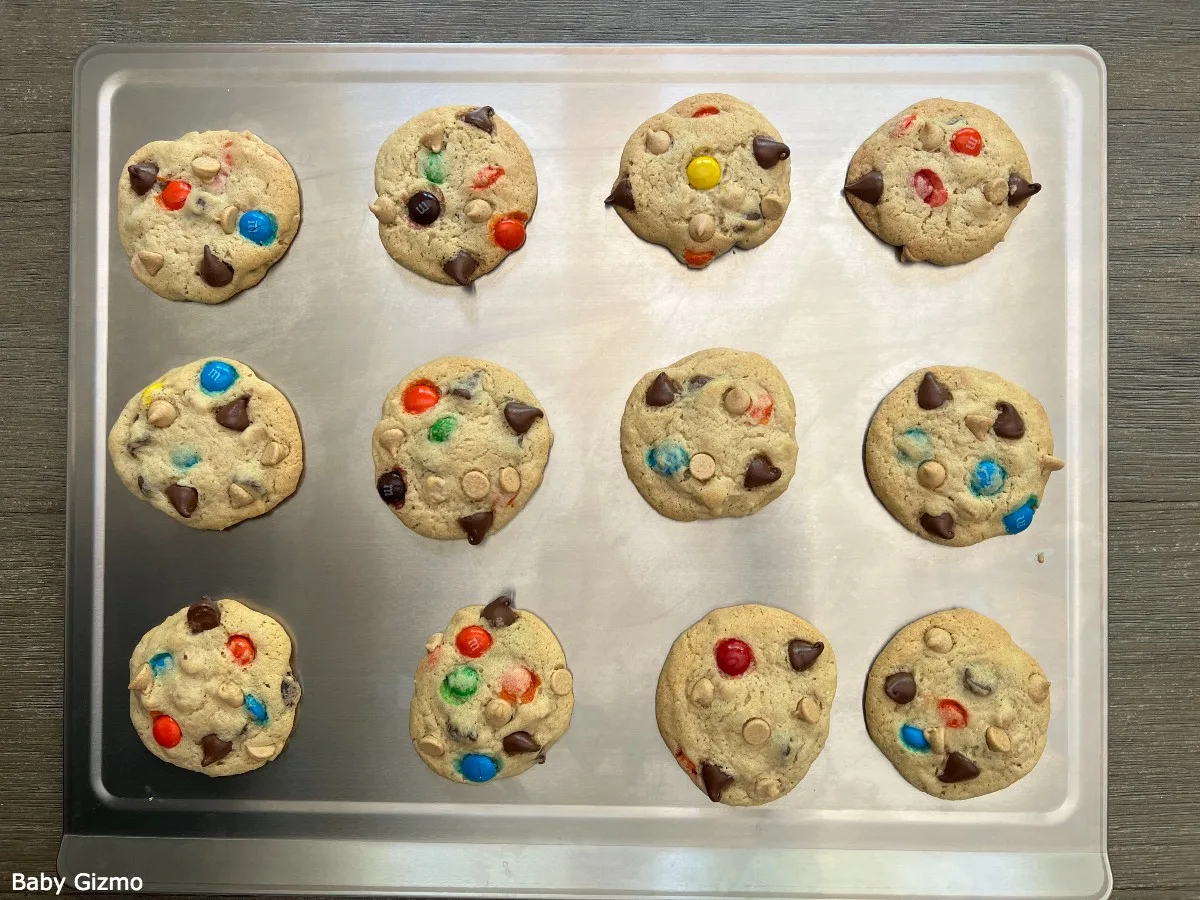 Monster Cookie Baked on Tray