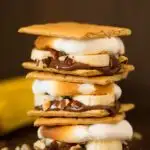 nutella banana smores