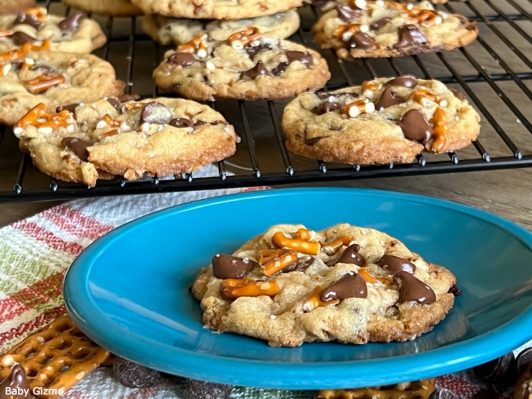 Toffee Pretzel Chocolate Chip Cookies Recipe Baby Gizmo