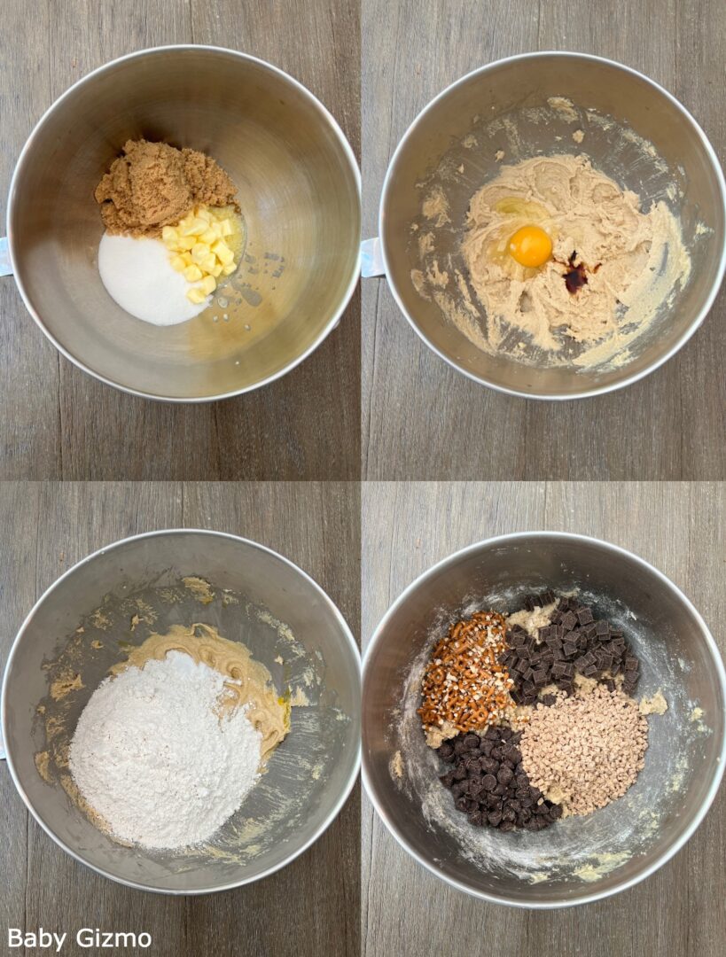 Toffee Pretzel Chocolate Chip Cookies Recipe Baby Gizmo