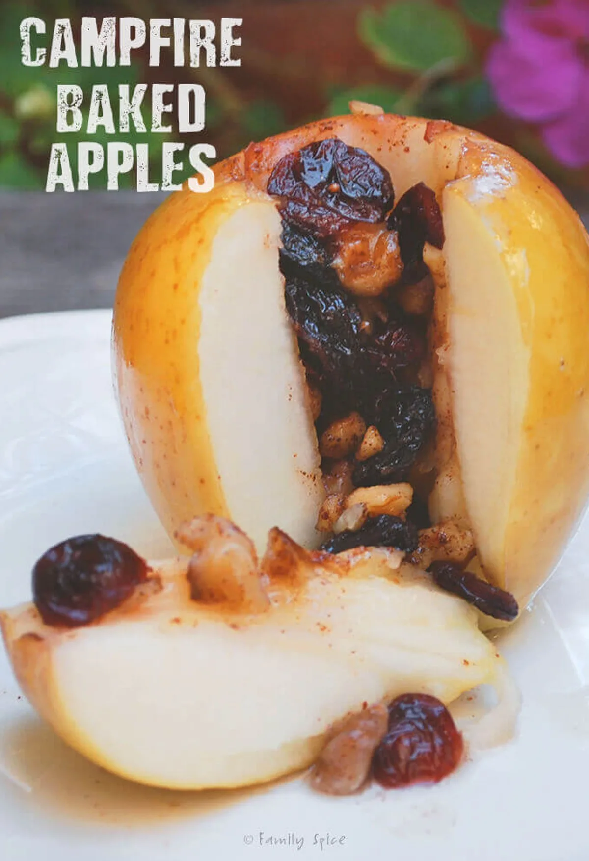 campfire baked apples