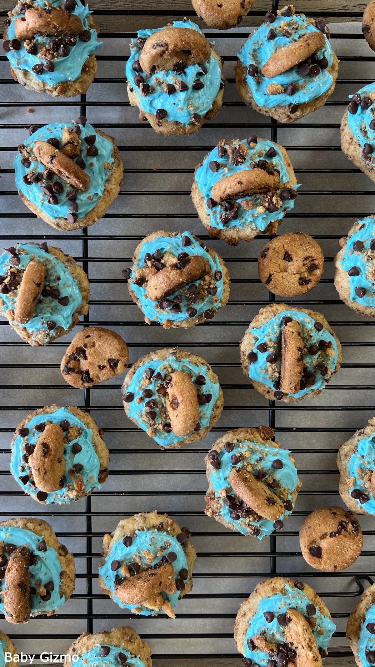 crumbl chips ahoy cookies cooling