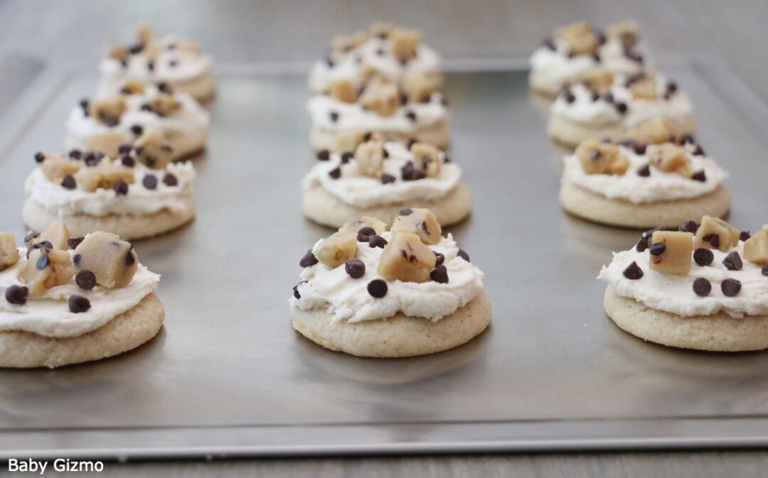 Mini Crumbl Cookie Dough Cookies Copycat Recipe | Baby Gizmo