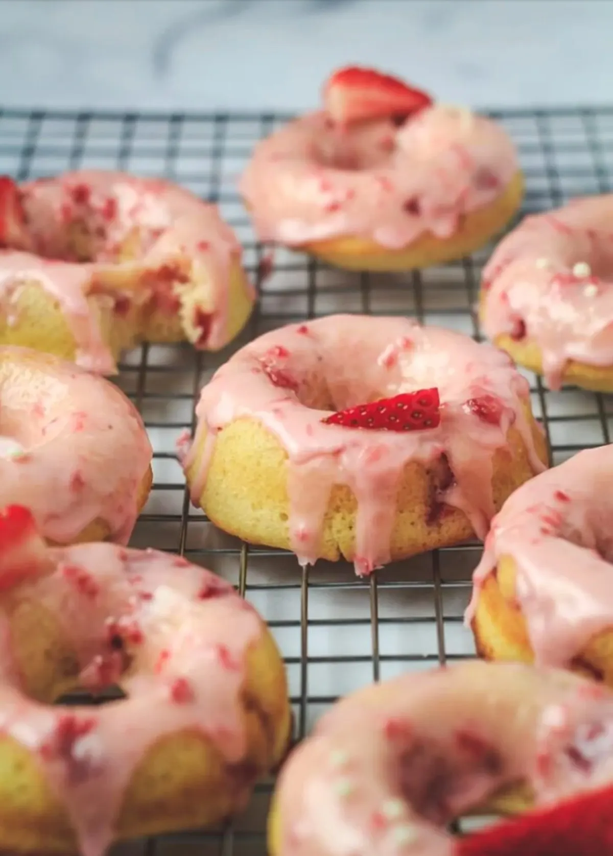 strawberry donuts