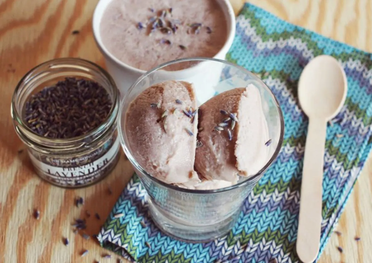 LAVENDER ICE CREAM RECIPE