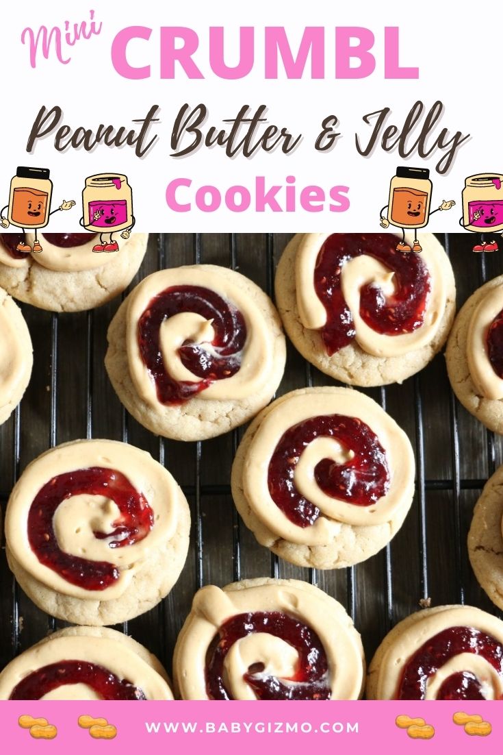 crumbl peanut butter and jelly cookies