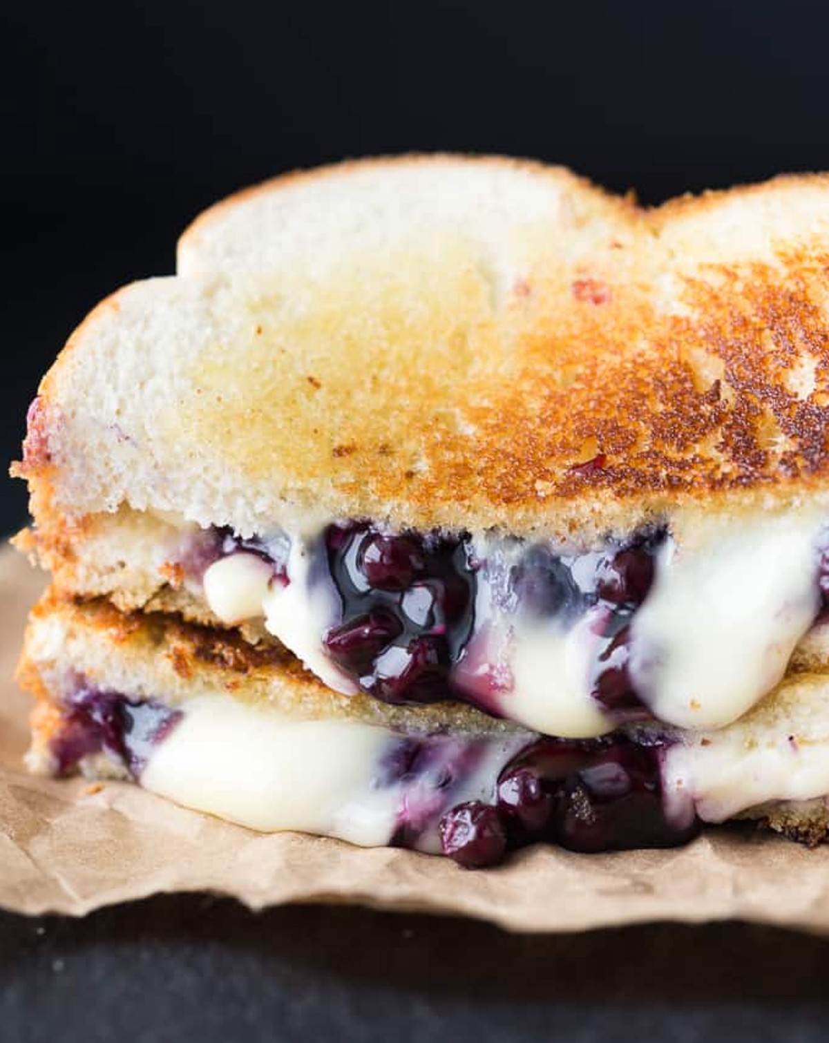 Blueberry Brie Grilled Cheese Sandwich