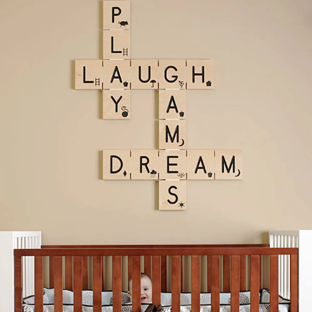 scrabble nursery art