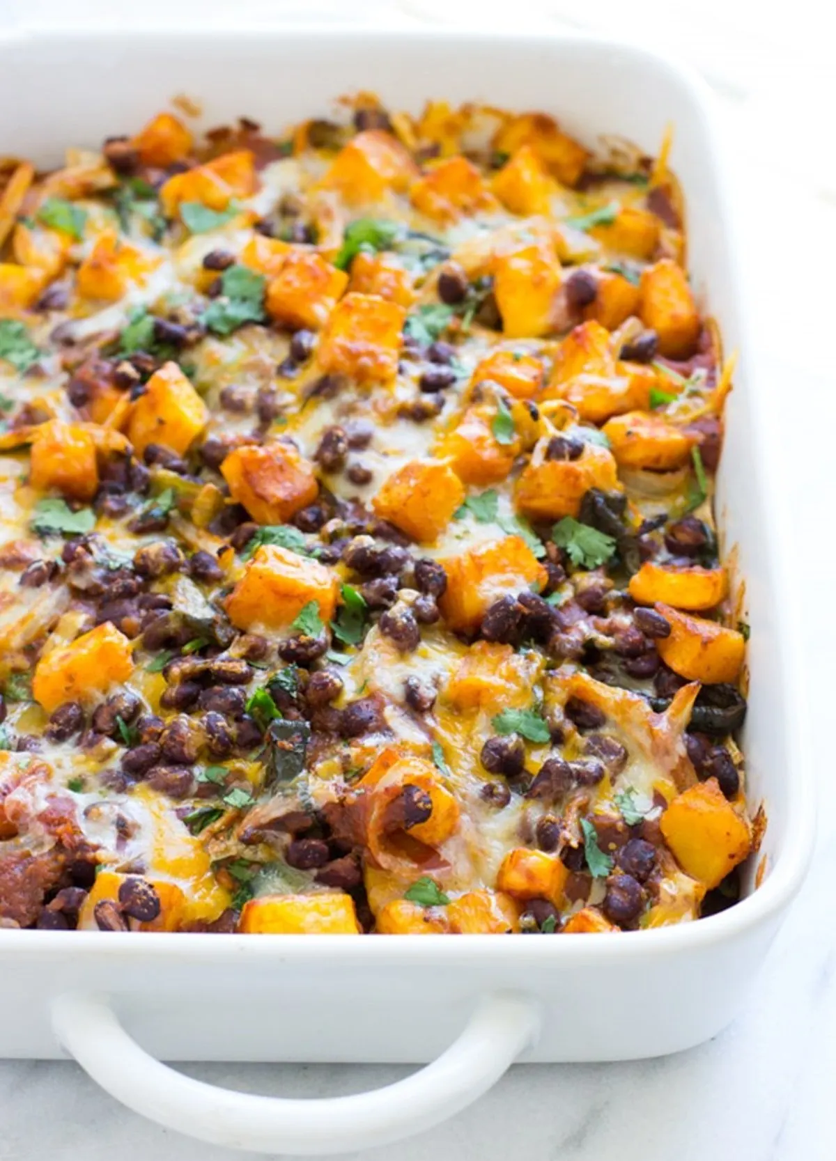 BUTTERNUT SQUASH ENCHILADA CASSEROLE