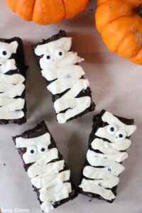 Halloween Mummy Brownies
