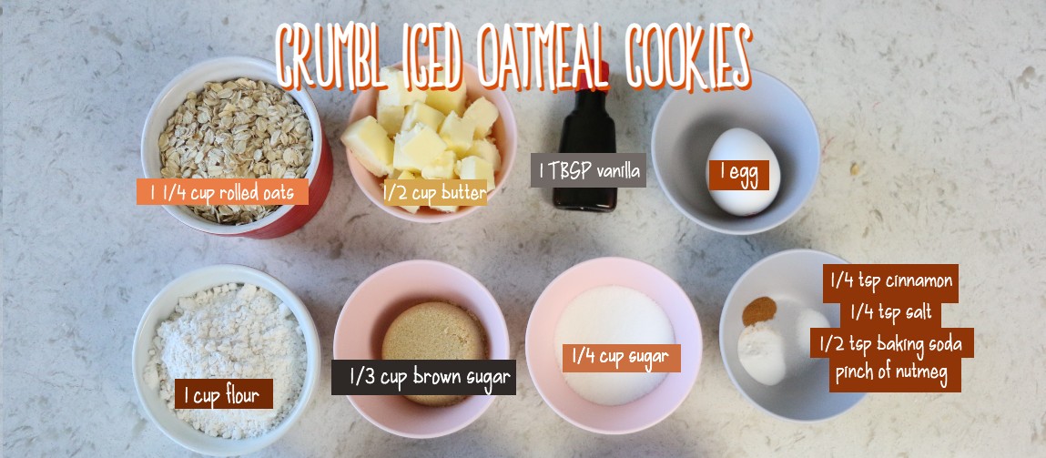 Crumbl Iced Oatmeal Ingredients
