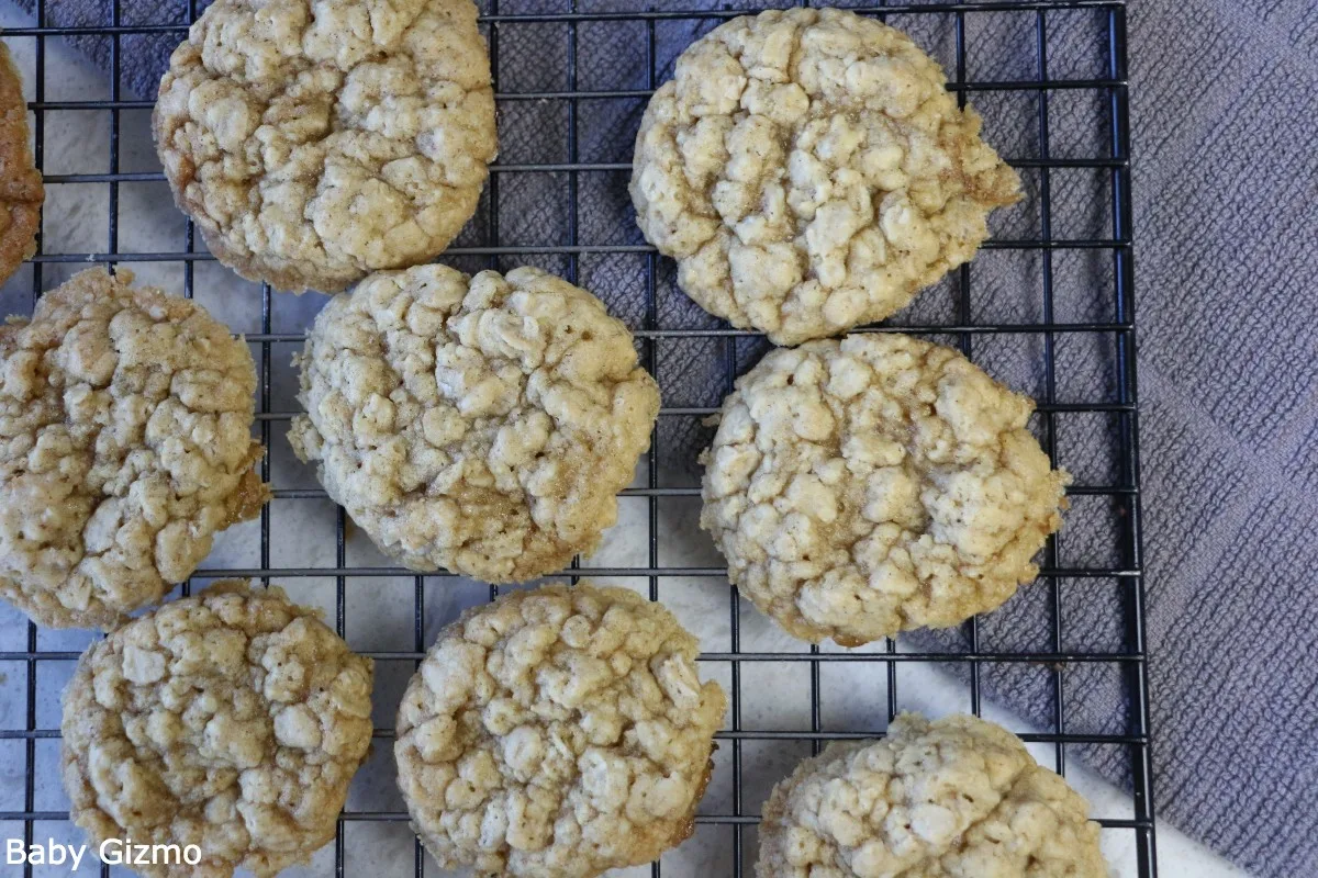 Oatmeal Cookies on Cooling Rack
