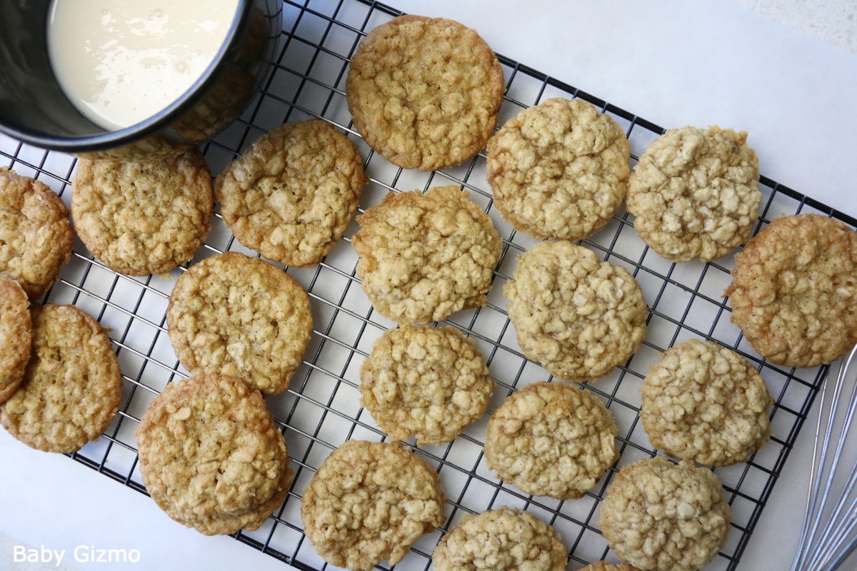 Oatmeal Cookies with Icing