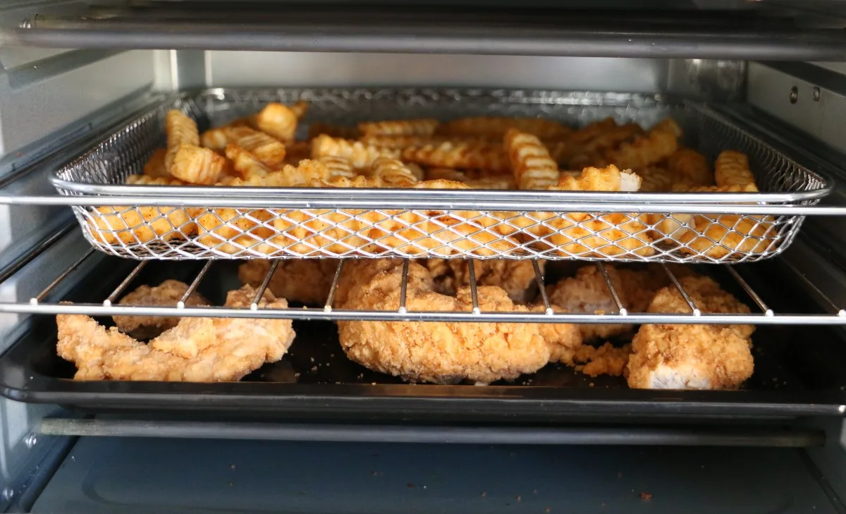 Tyson Chicken and Fries in an Air Fryer