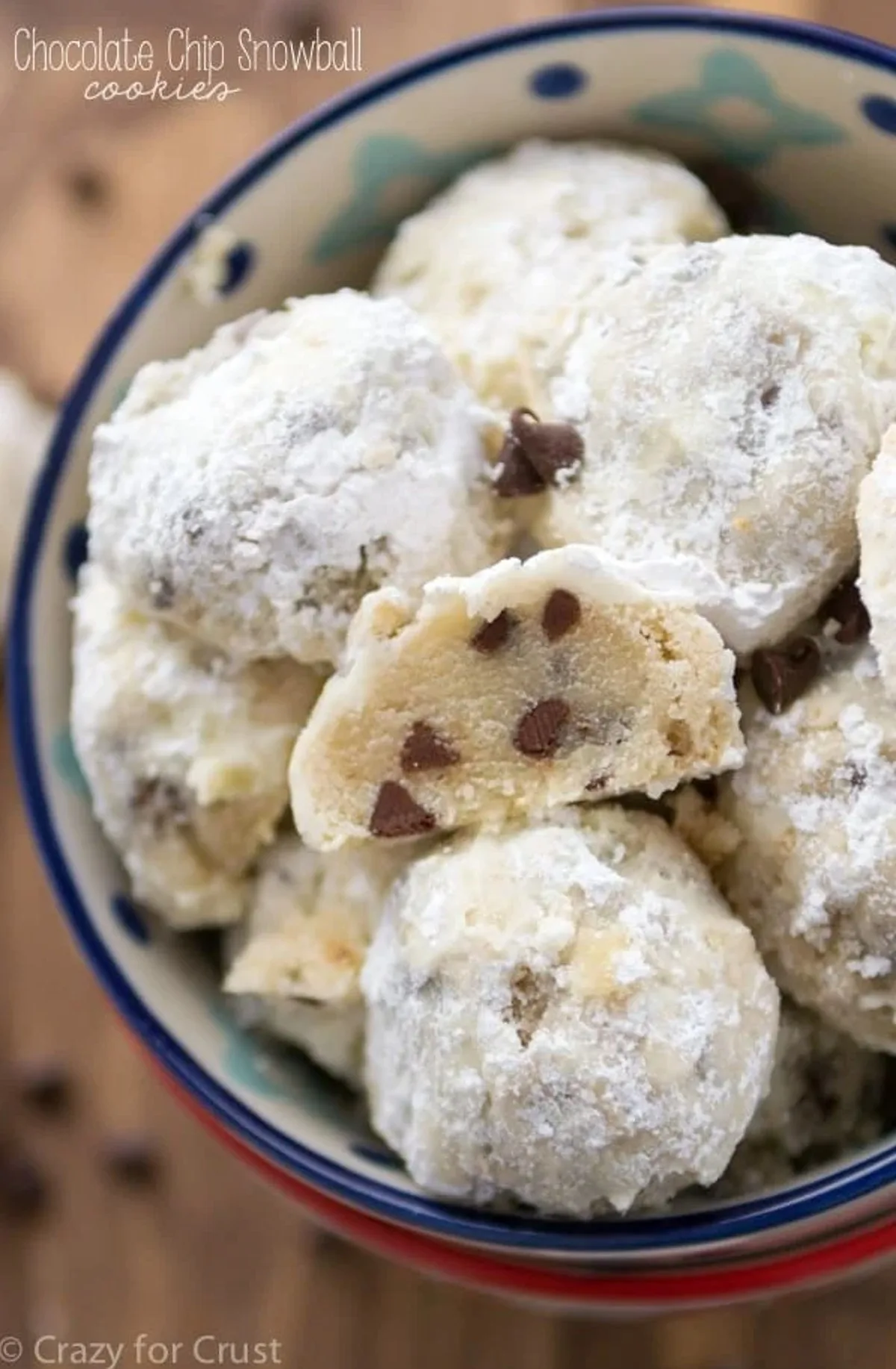 Chocolate Chip Snowball Cookies