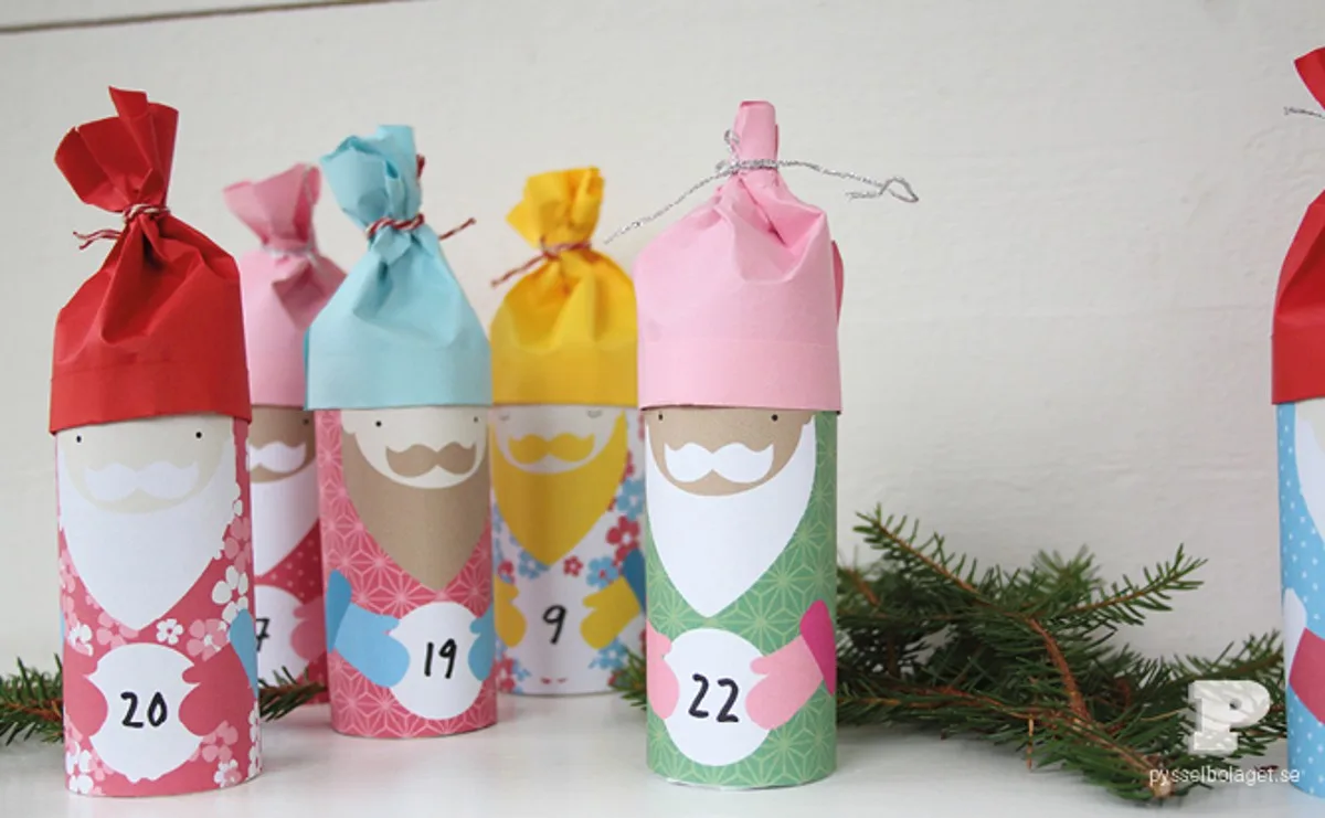 Toilet Roll Advent Calendar DIY