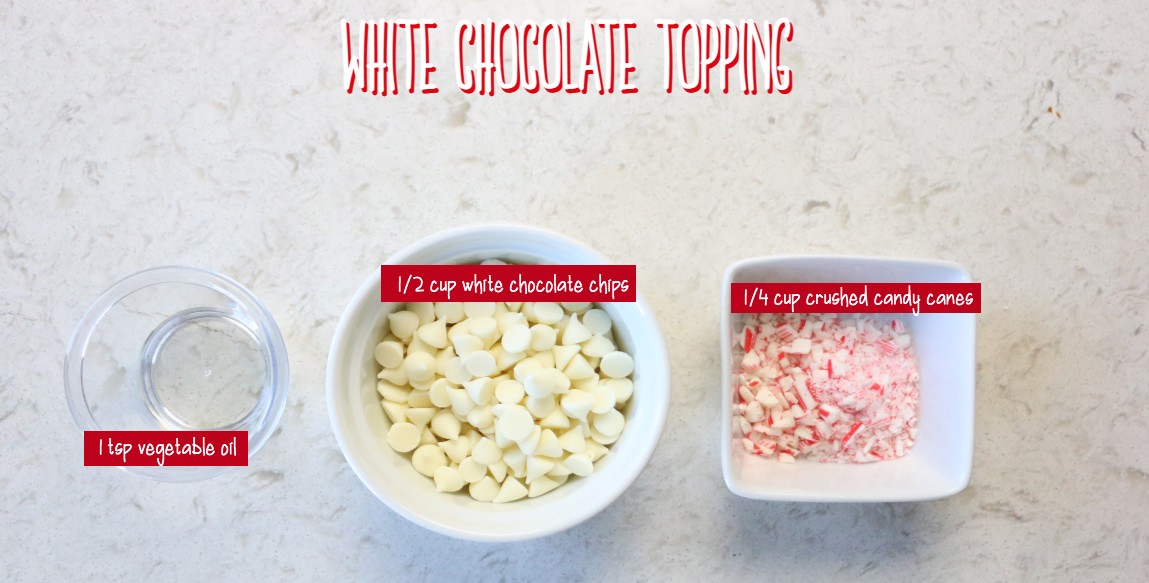 white chocolate cookie topping