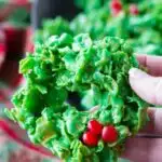 wreath holiday cookies