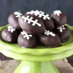 Chocolate Chip Cookie Dough Footballs