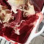 red velvet bread pudding
