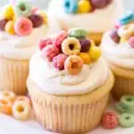 Cereal and Milk Cupcakes with Cereal Milk Buttercream