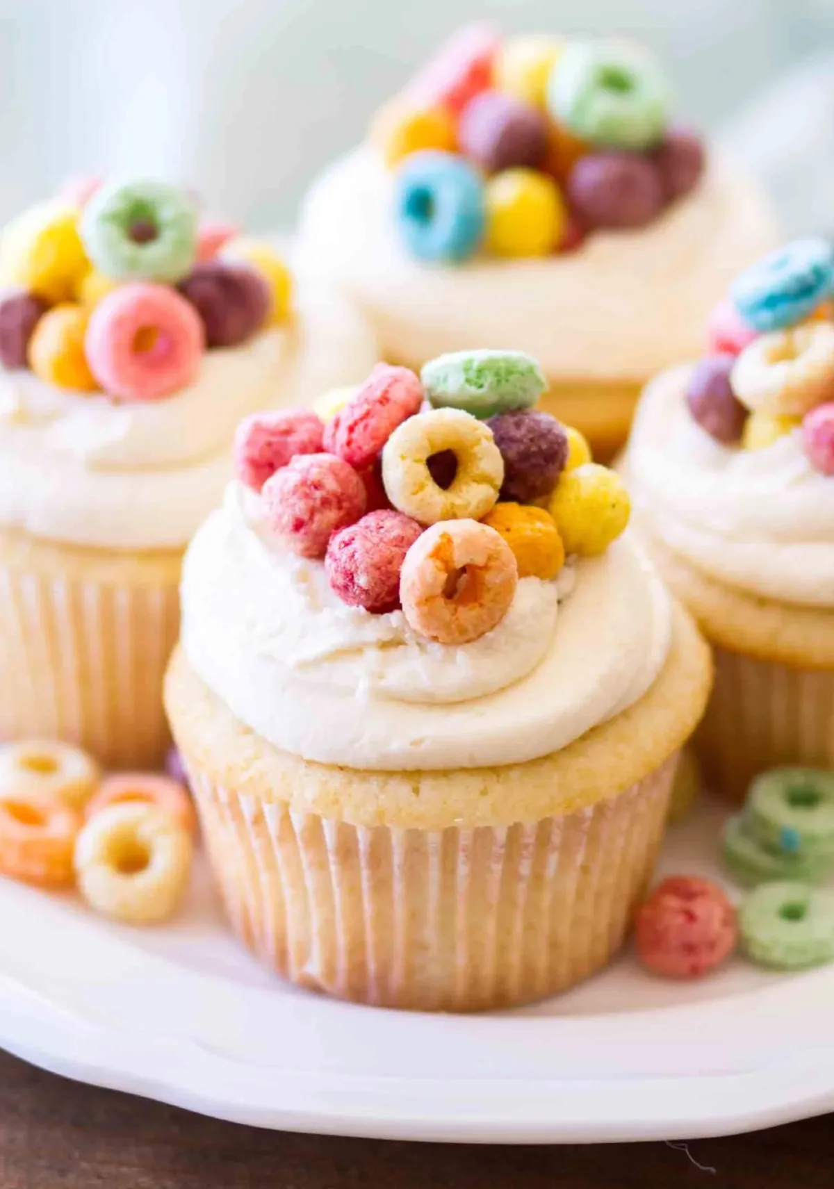 Cereal and Milk Cupcakes with Cereal Milk Buttercream