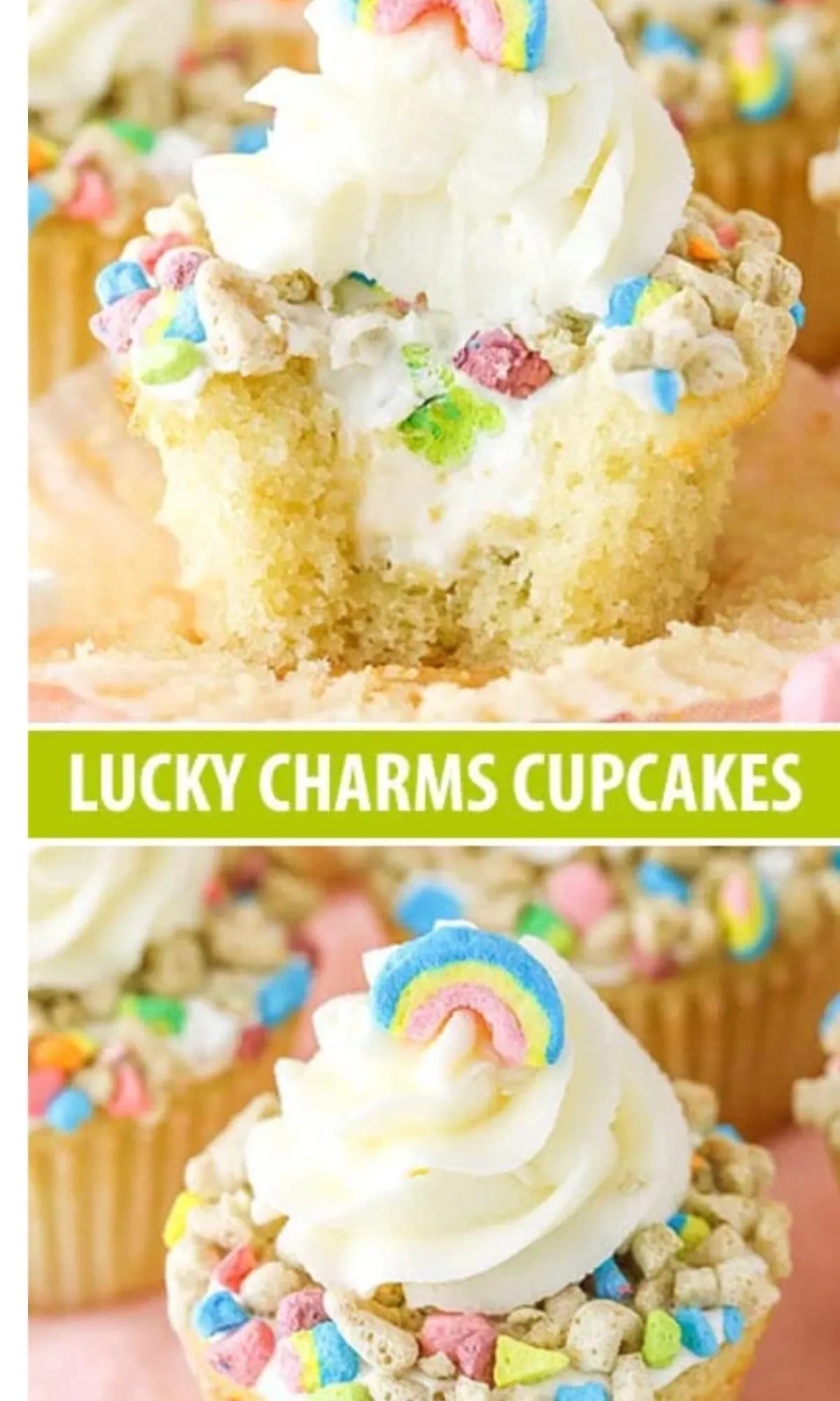 Lucky Charm Cupcakes