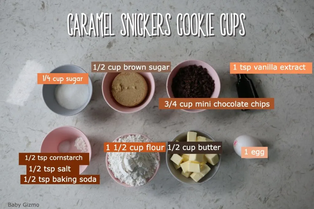 Snicker cookie Cups ingredient