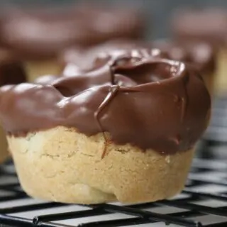 twix Cookie Cups on Cooling Rack