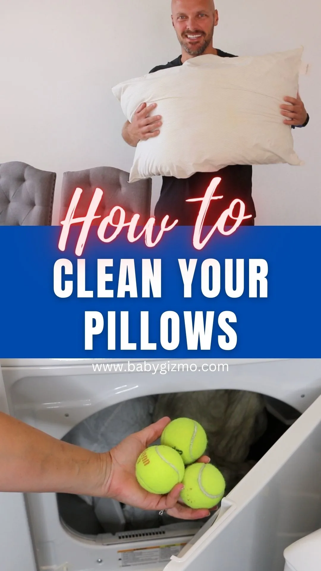 how to clean your pillows