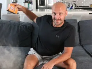 baking soda on couch