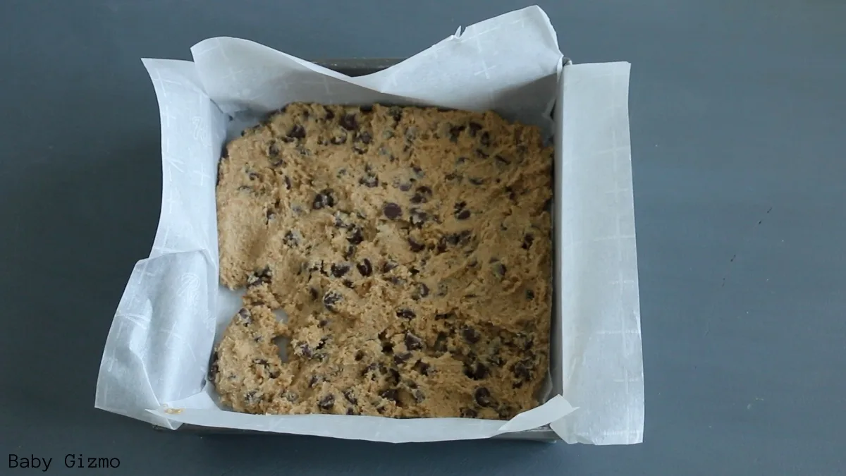 Cookie Dough Layer in Pan