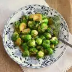 Roasted Cider Glazed Brussels Sprouts
