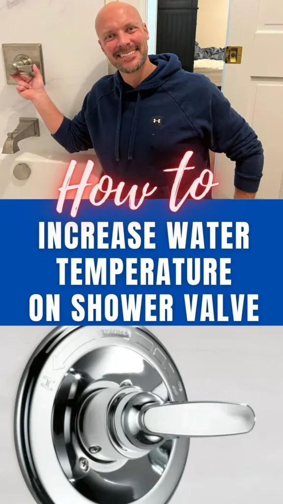 how to increase shower temperature