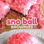 sno ball brownies